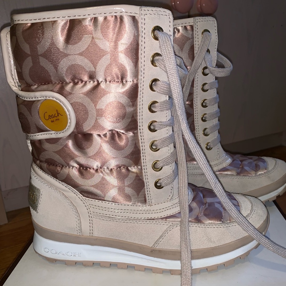 Coach Dorean A7286 Signature Snow Boots